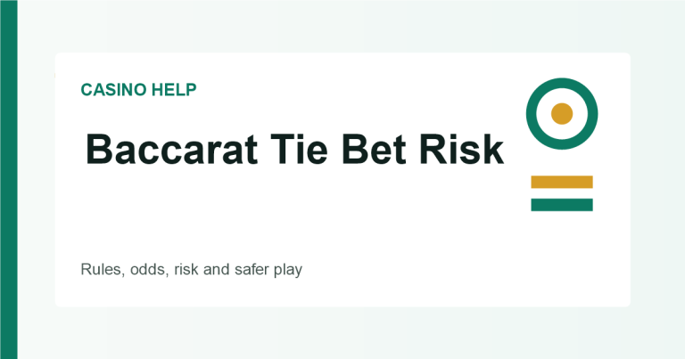 Baccarat Tie Bet Risk guide image