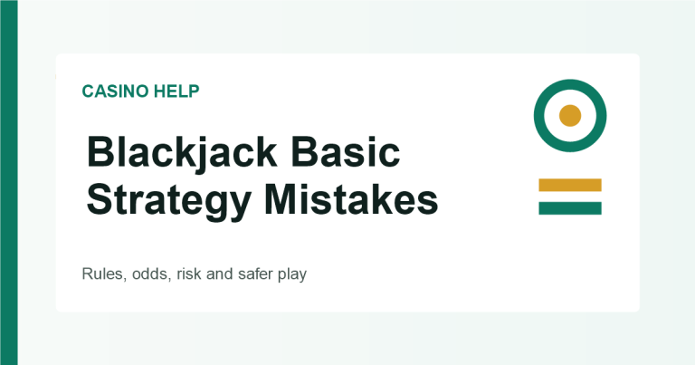 Blackjack Basic Strategy Mistakes guide image