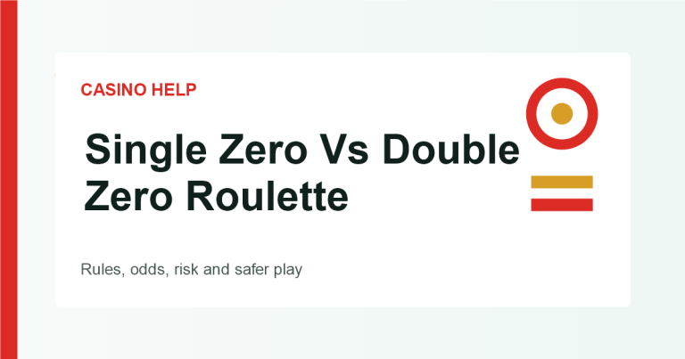 Single Zero Vs Double Zero Roulette guide image