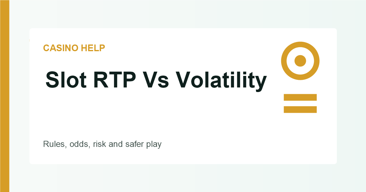 Slot RTP Vs Volatility guide image